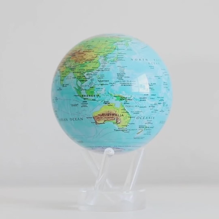 Mova Ocean Blue Relief Map